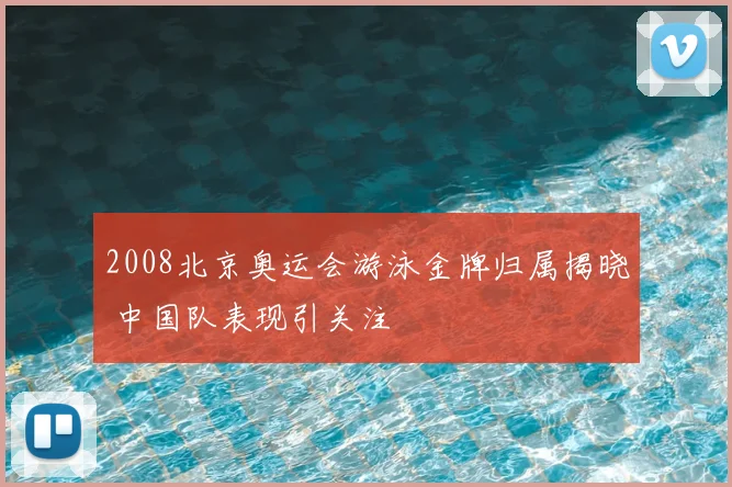 2008北京奥运会游泳金牌归属揭晓 中国队表现引关注
